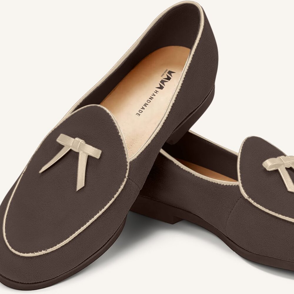 M.A.M.A. Bow Collection - Women's Chocolate Loafers